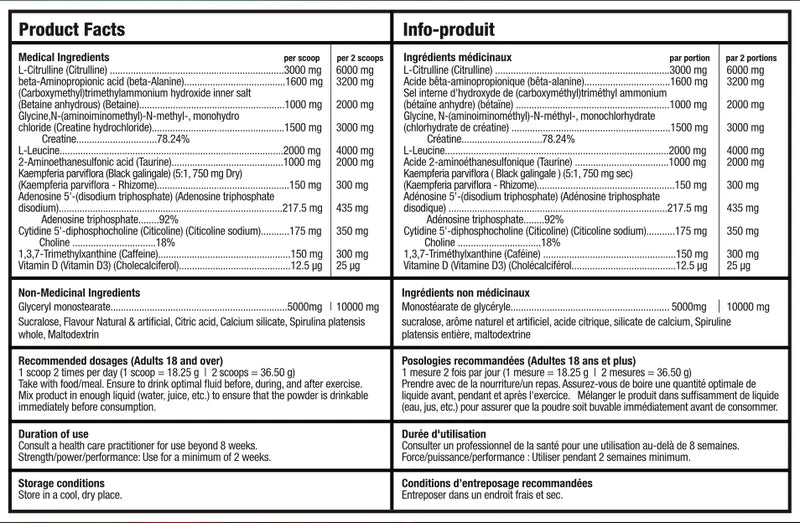Bull Nutrition 12 Strong Pre-Workout | Force, Endurance & Énergie Explosive