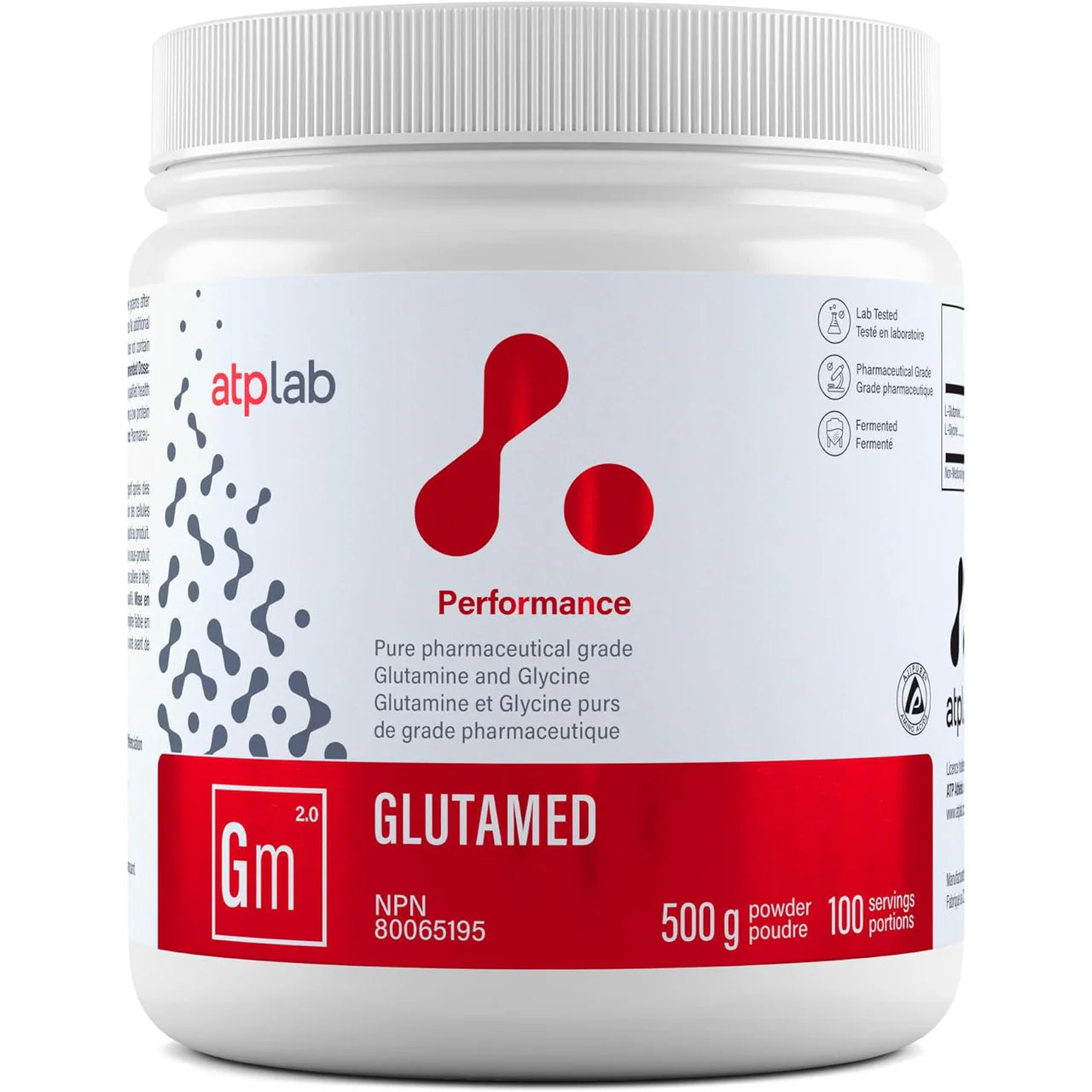 ATP Glutamed – Glutamine & Glycine pure de grade pharmaceutique | 500 g