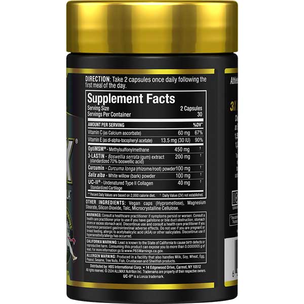 Allmax AllFlex – Formule complète pour la santé des articulations | 60 caps