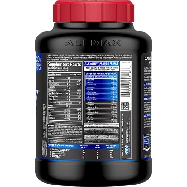 Allmax Classic AllWhey – Protéine en poudre 100% Whey | 5 lbs