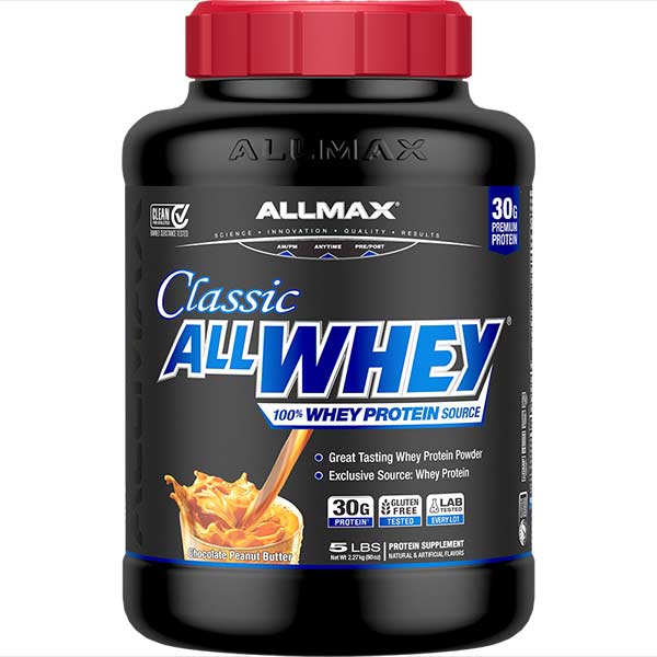 Allmax Classic AllWhey – Protéine en poudre 100% Whey | 5 lbs