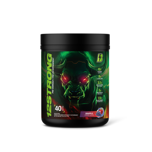 Bull Nutrition 12 Strong Pre-Workout | Force, Endurance & Énergie Explosive