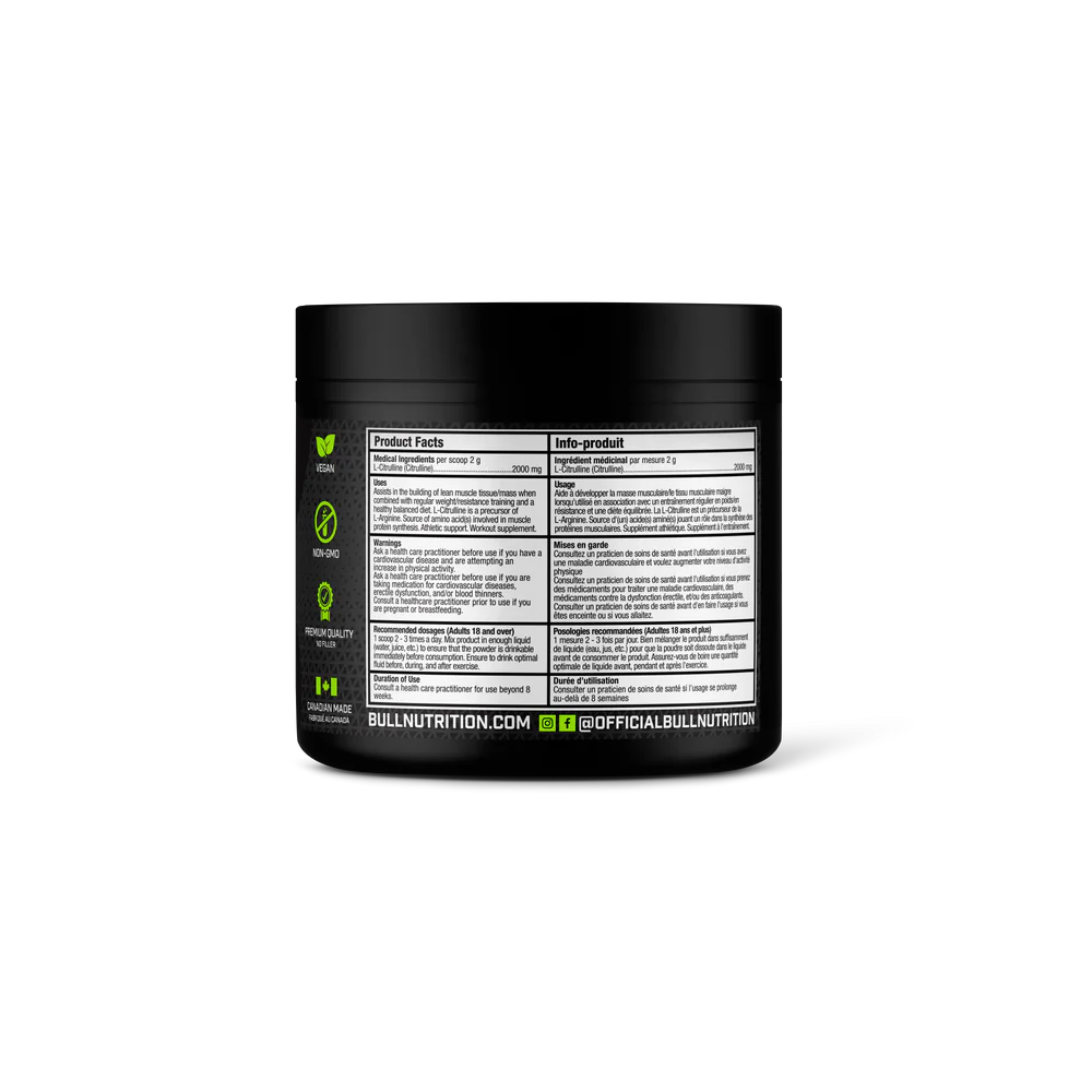 BULL NUTRITION - L CITRULLINE - 200G