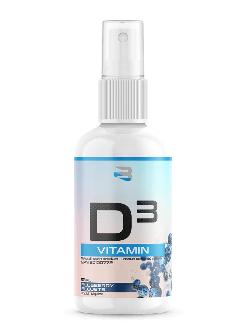 Vitamin D3 Spray – 1000 IU | Blueberry Flavor | Believe Supplements | 52 ml