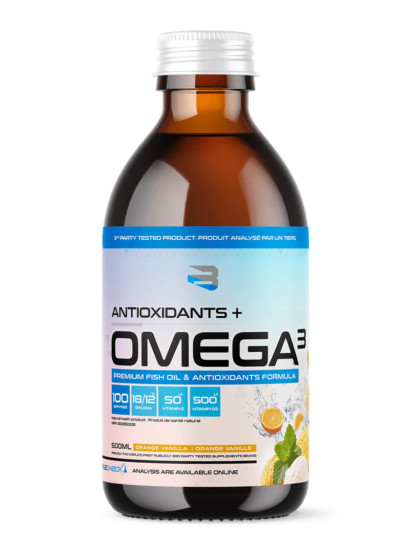 OMEGA 3 + Antioxidants Liquid 500 ml – Believe | Ultra Concentrated Fish Oil EPA DHA + Vitamin D3