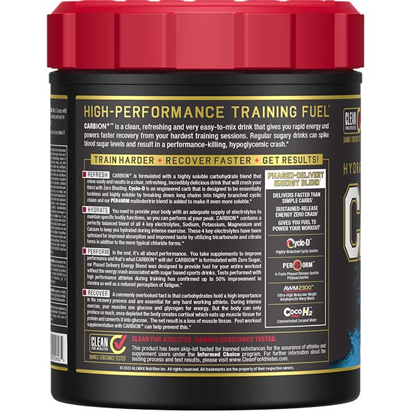 Allmax Carbion+ – Hydratation, Endurance & Récupération | 725 g
