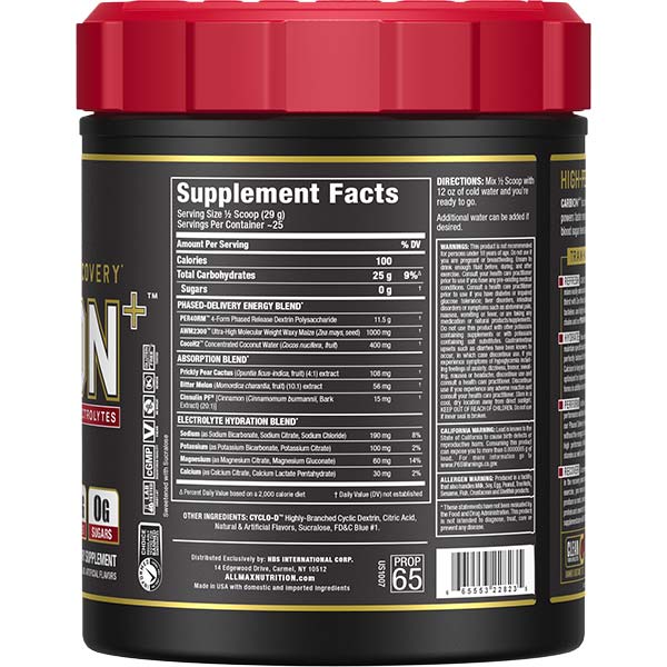Allmax Carbion+ – Hydratation, Endurance & Récupération | 725 g
