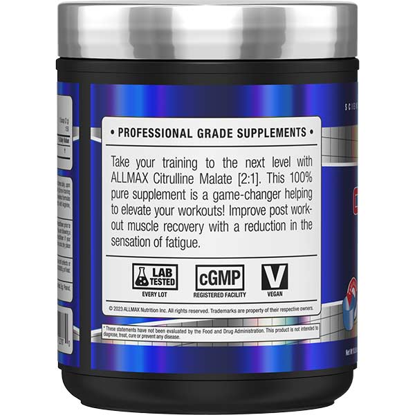 Allmax Citrulline Malate 2:1 – Endurance & Récupération | 300 g