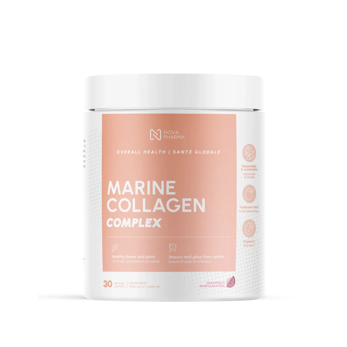 MARINE COLLAGEN + HYALURONIC ACID, 30 SERVINGS