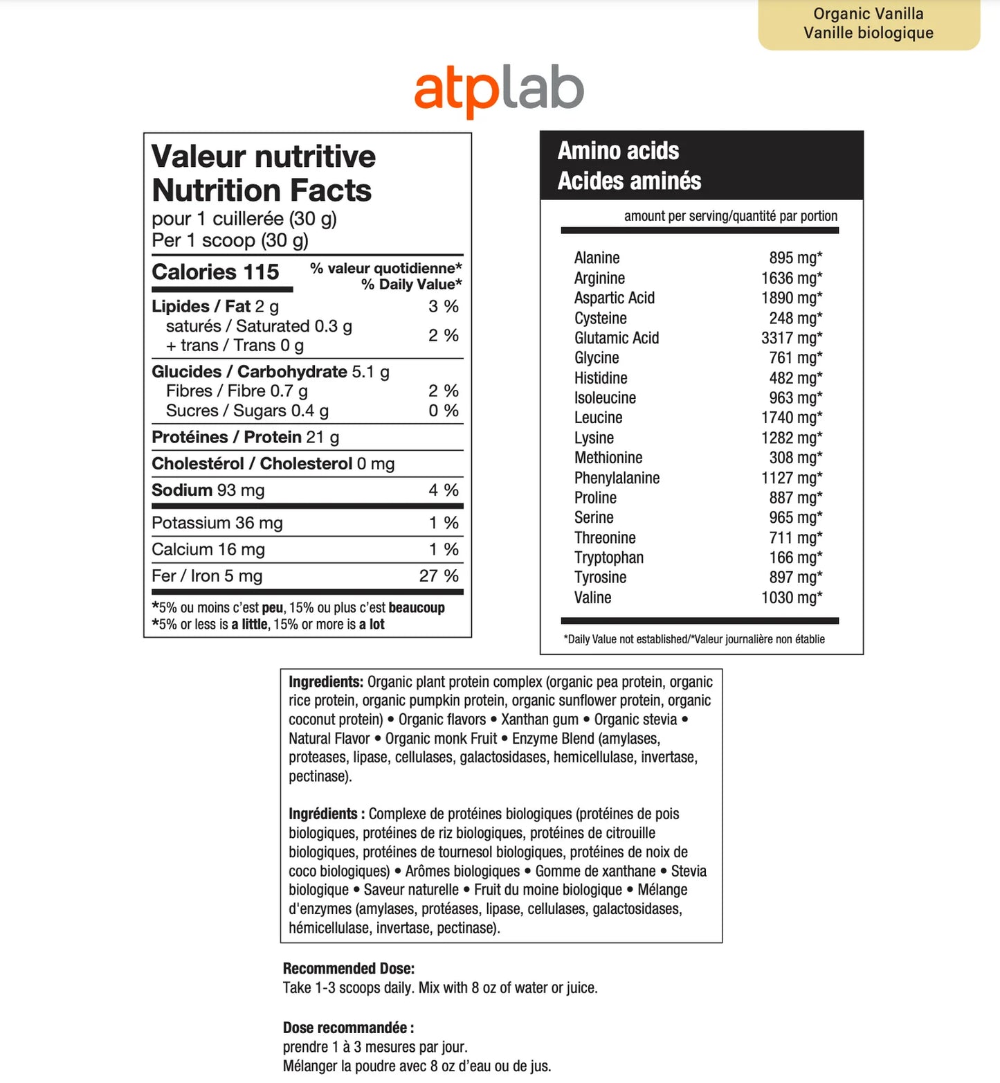 ATP - OVB (ORGANIC VEGAN BLEND)