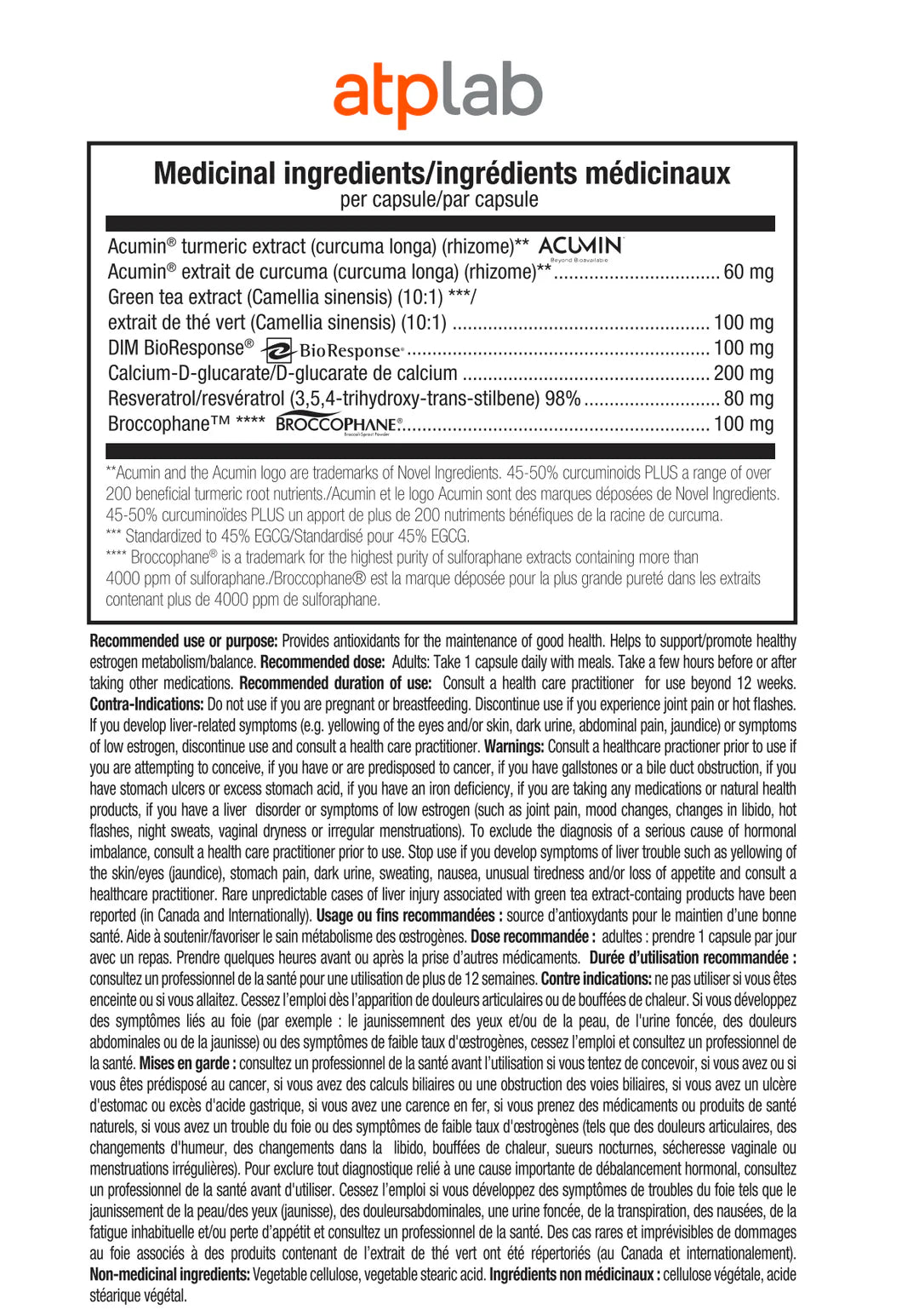 ATP Estro Control – Santé hormonale et métabolisme des estrogènes | 30 capsules