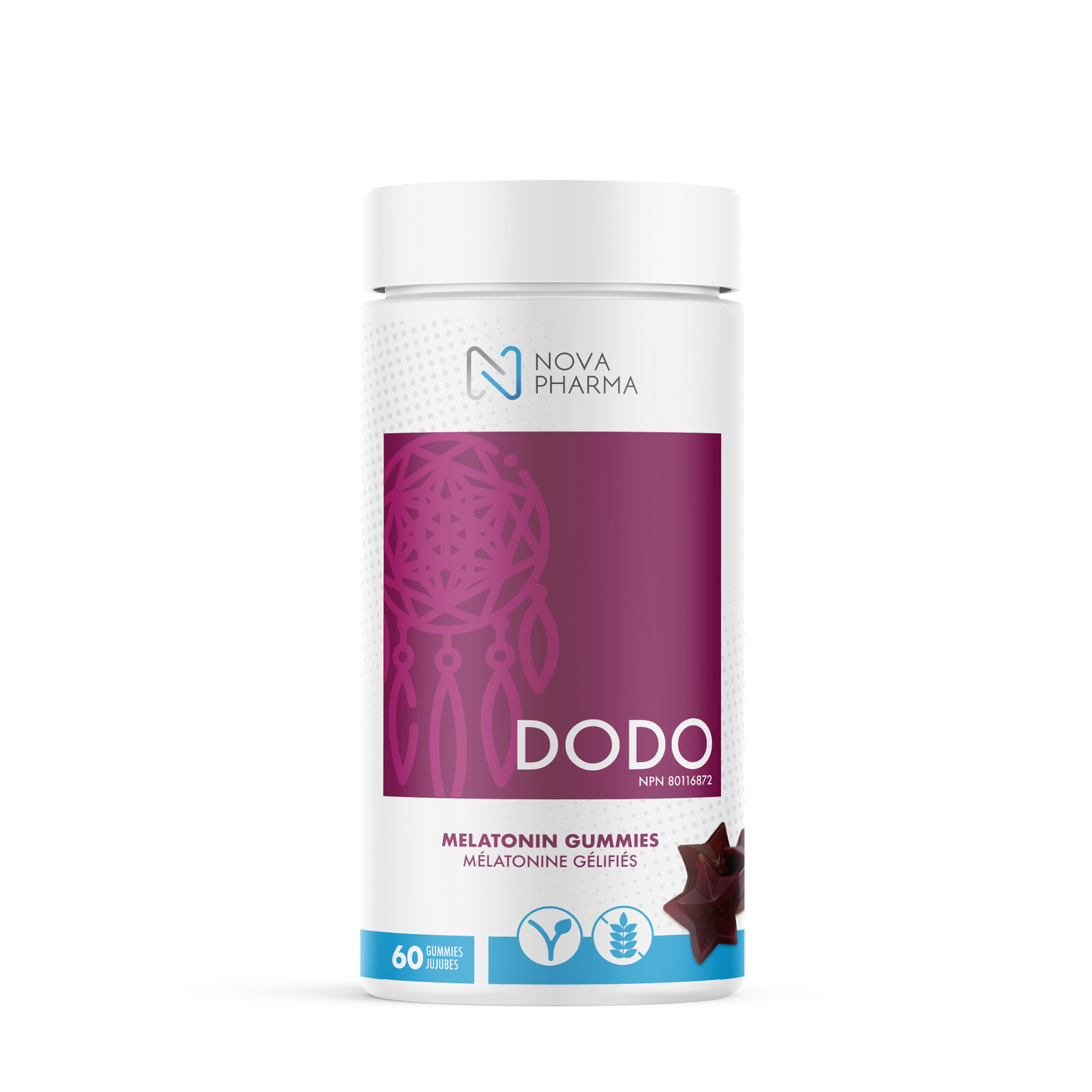 Nova Pharma Dodo | Gummies à la mélatonine pour sommeil réparateur
