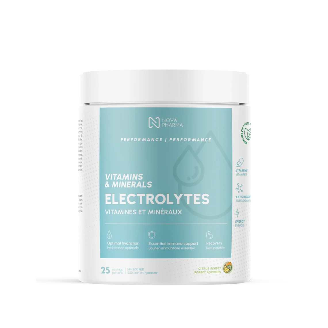 Nova Pharma Electrolytes | Hydratation optimale, vitamines & minéraux