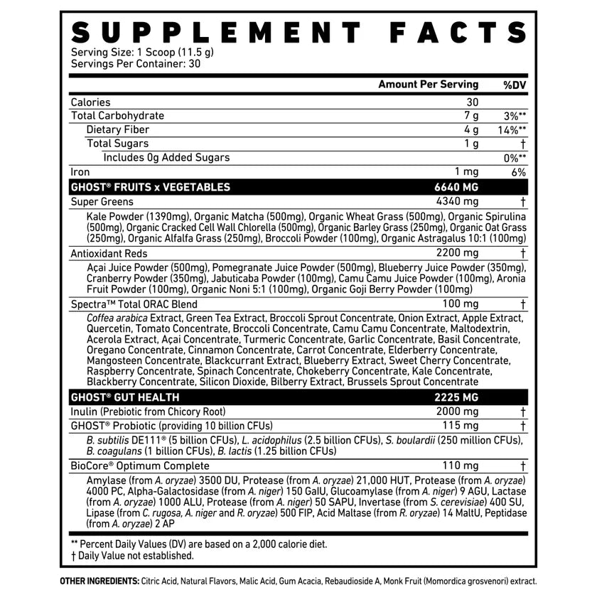 Ghost - Greens Superfood - 30 Portions