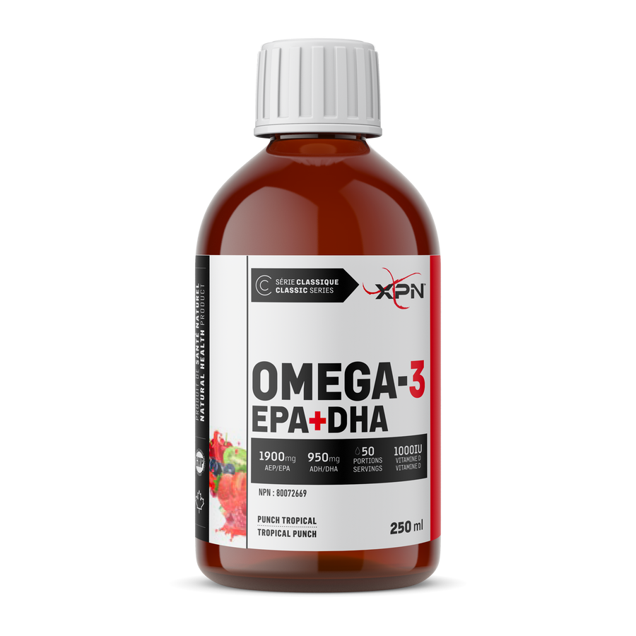 Omega-3 EPA + DHA – Pure Fish Oil with Vitamin D – XPN (250 ml)