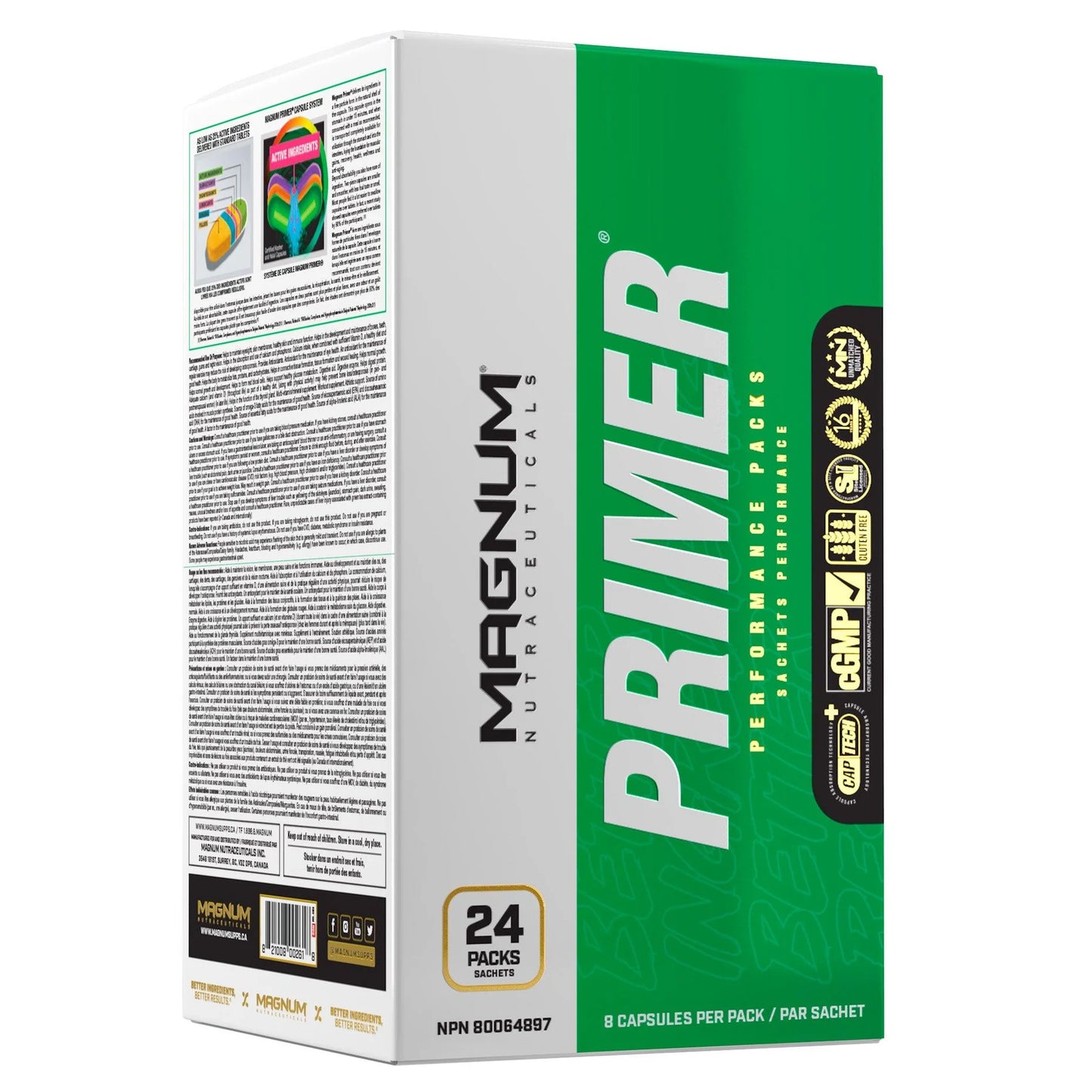 Magnum PRIMER – Daily Performance Pack | Multivitamins, Omega-3, Digestion, Energy & Focus | 24 sachets