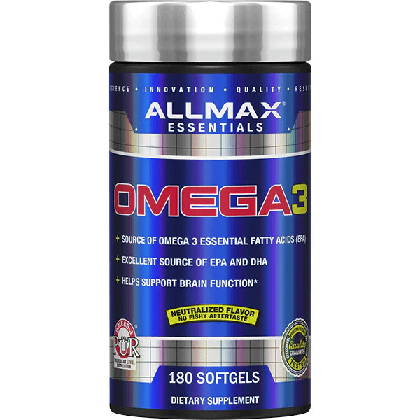 Allmax Omega-3 – 180 capsules | Essential fatty acids EPA & DHA
