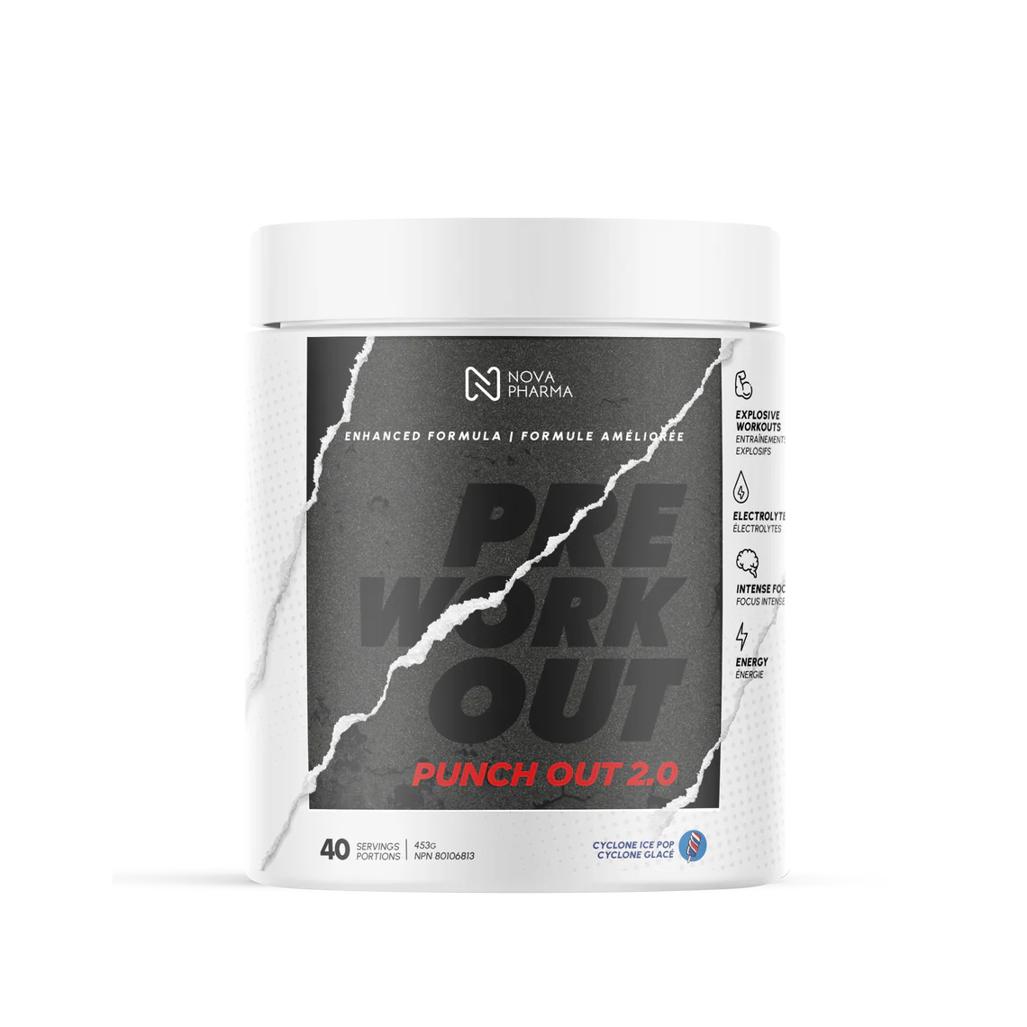 NOVA PHARMA - PUNCH OUT, 40 SERVINGS