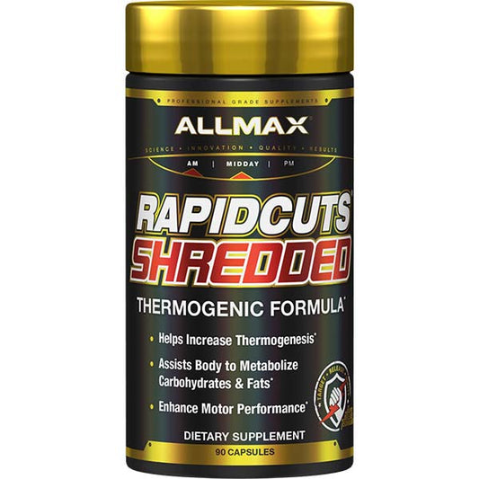 Allmax Rapidcuts Shredded – Brûleur de Graisses Thermogénique | 90 Capsules