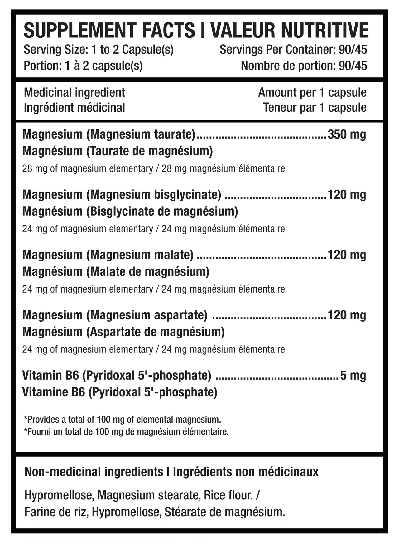 Magnesium Complex Aktiv – 4 bioavailable forms + Vitamin B6