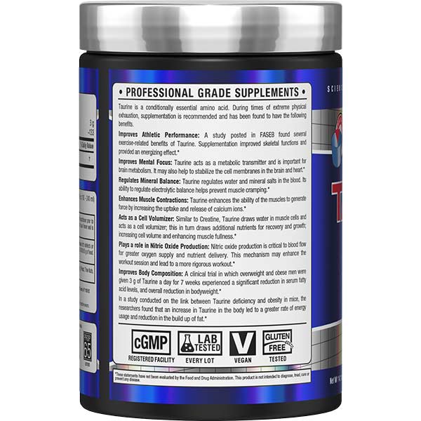 Allmax Taurine – Énergie, Focus Mental & Performance | 400 g
