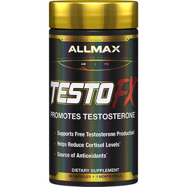 Allmax TestoFX – Support Naturel de la Testostérone & Réduction du Cortisol