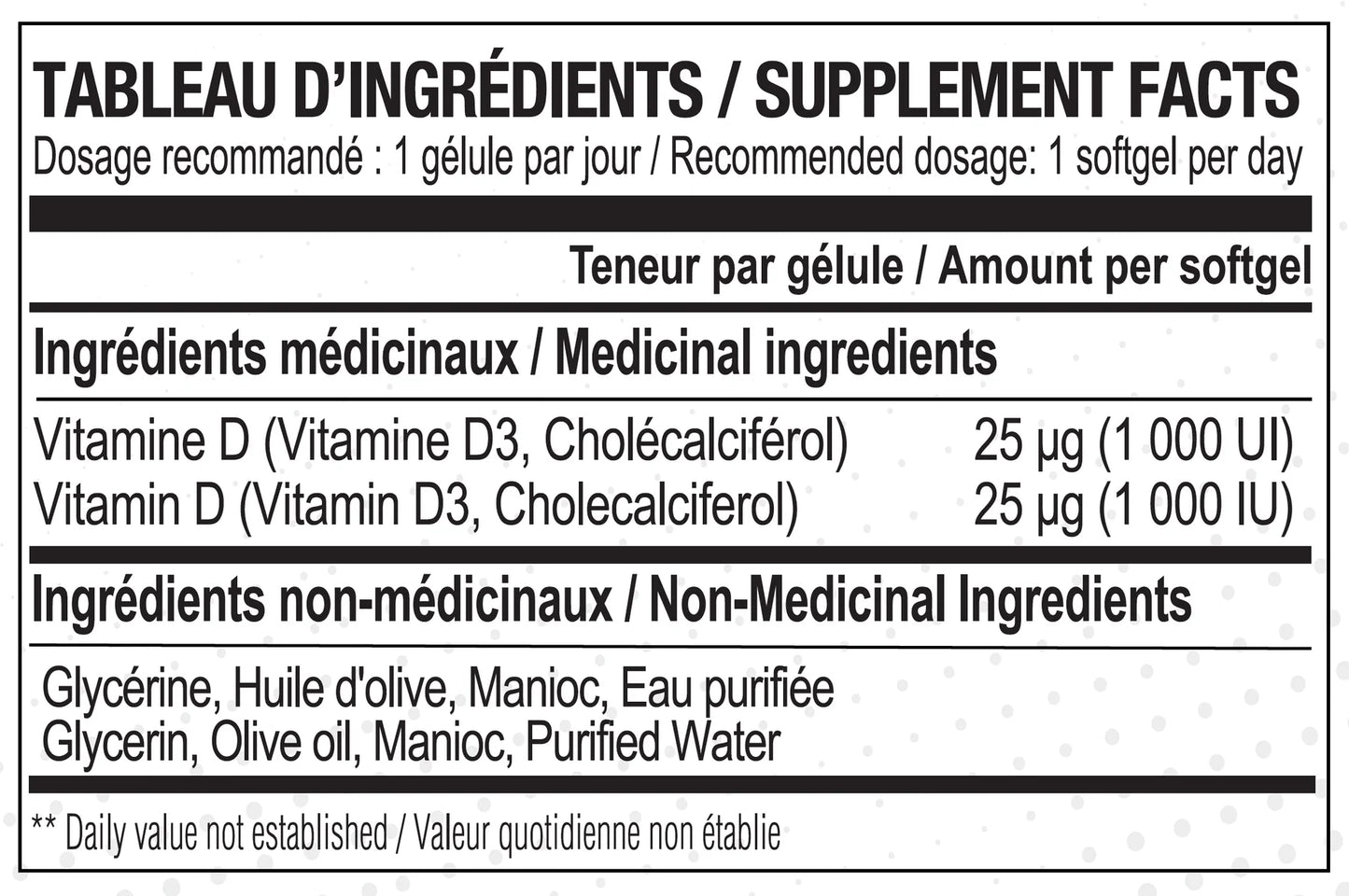 Vitamin D3 1000 IU – Nova Pharma | Bone & Immune Health | 240 Capsules