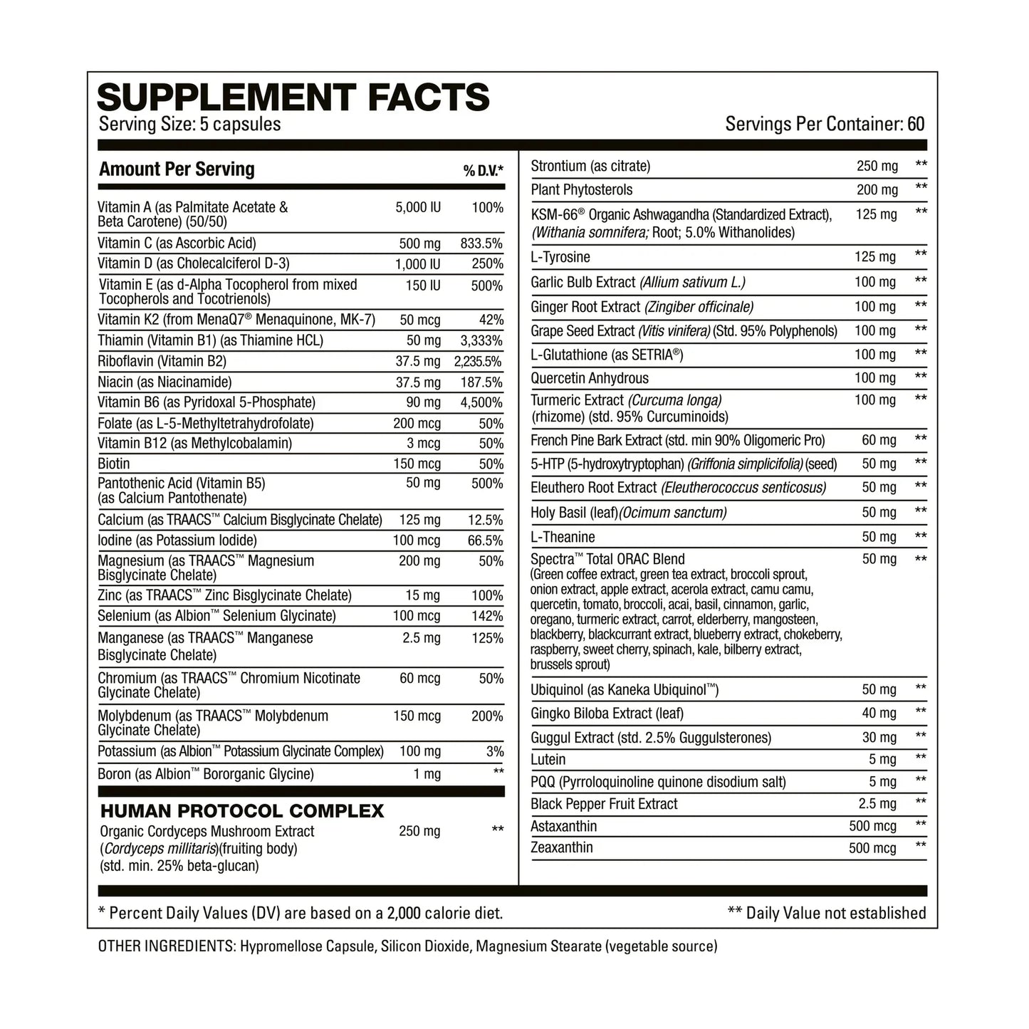 VITA HD – Advanced Multivitamin HD Muscle | Immunity, Energy, Cellular Health | 60 Servings