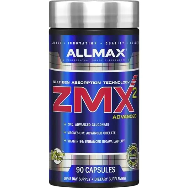 Allmax ZMX² Advanced – Zinc, Magnésium & Vitamine B6 | 90 Capsules