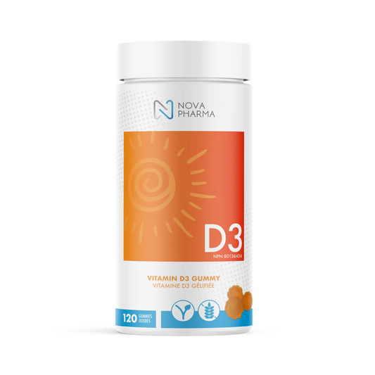 Vitamin D3 Gummies β Nova Pharma | Vegan Sun & Immunity Gummies | 120 units