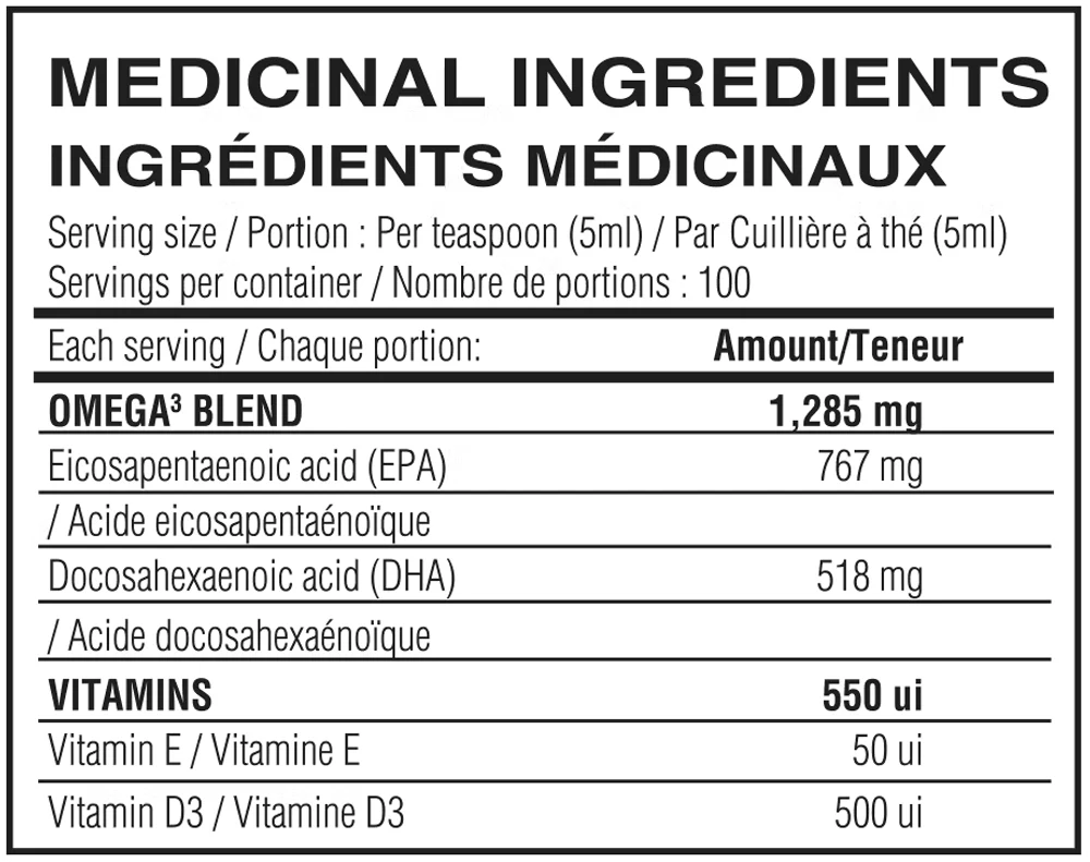 OMEGA 3 + Antioxidants Liquid 500 ml – Believe | Ultra Concentrated Fish Oil EPA DHA + Vitamin D3