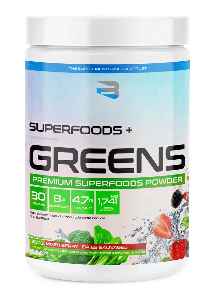 Believe Superfoods + Greens – Mélange Antioxydants & Végétaux Premium