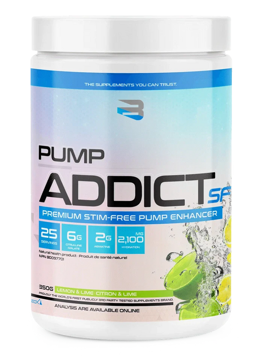 Believe Pump Addict SF – Pré-Workout Sans Stimulants | Pompe Musculaire Extrême