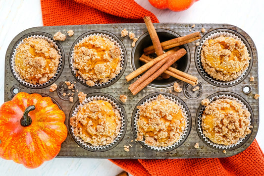 Muffins protéinés Pumpkin Spice à la protéine ISO cannelle 🎃✨