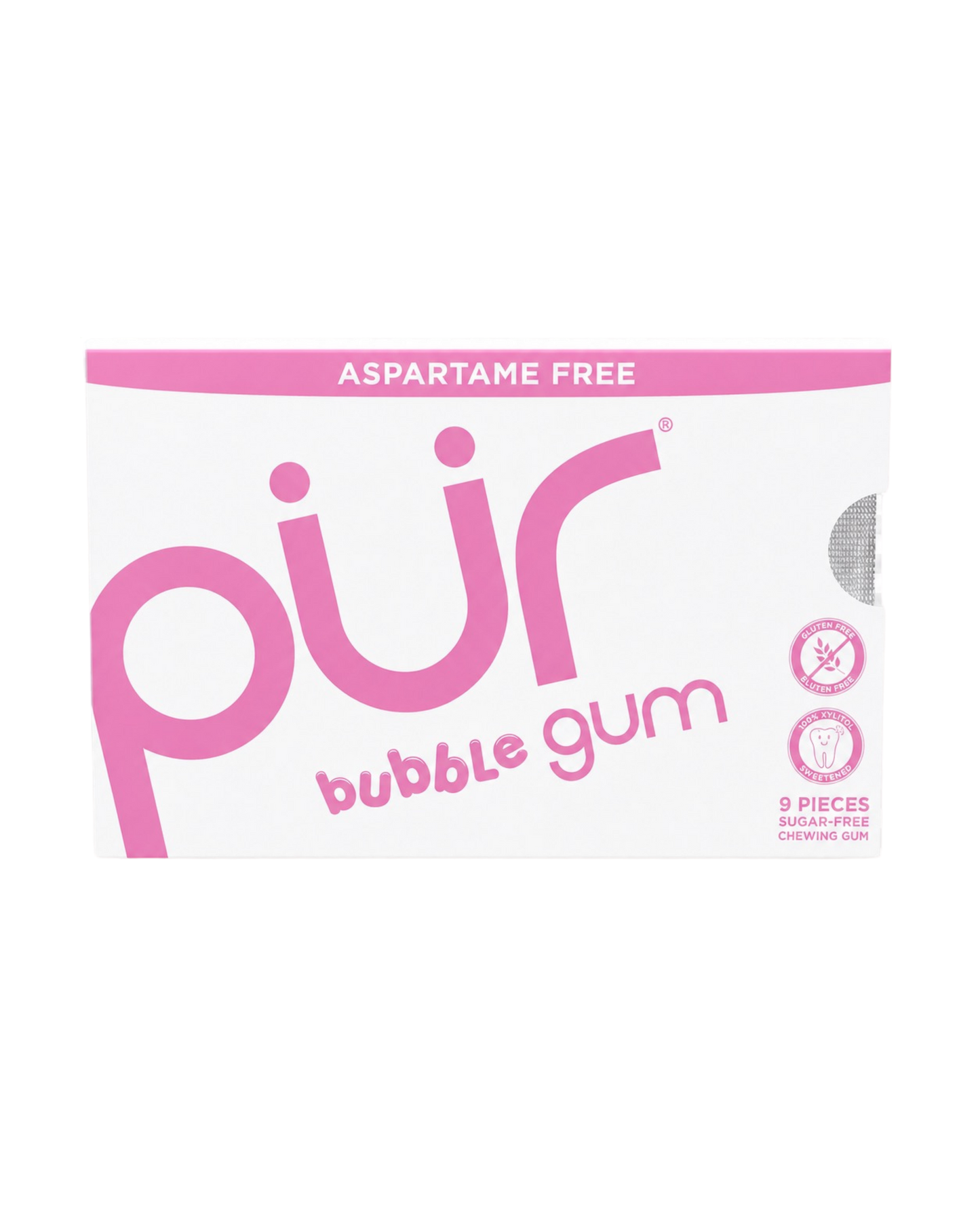 PUR - ASPARTAME FREE GUM - 9 MORCEAUX