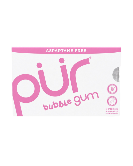 PUR - ASPARTAME FREE GUM - 9 MORCEAUX