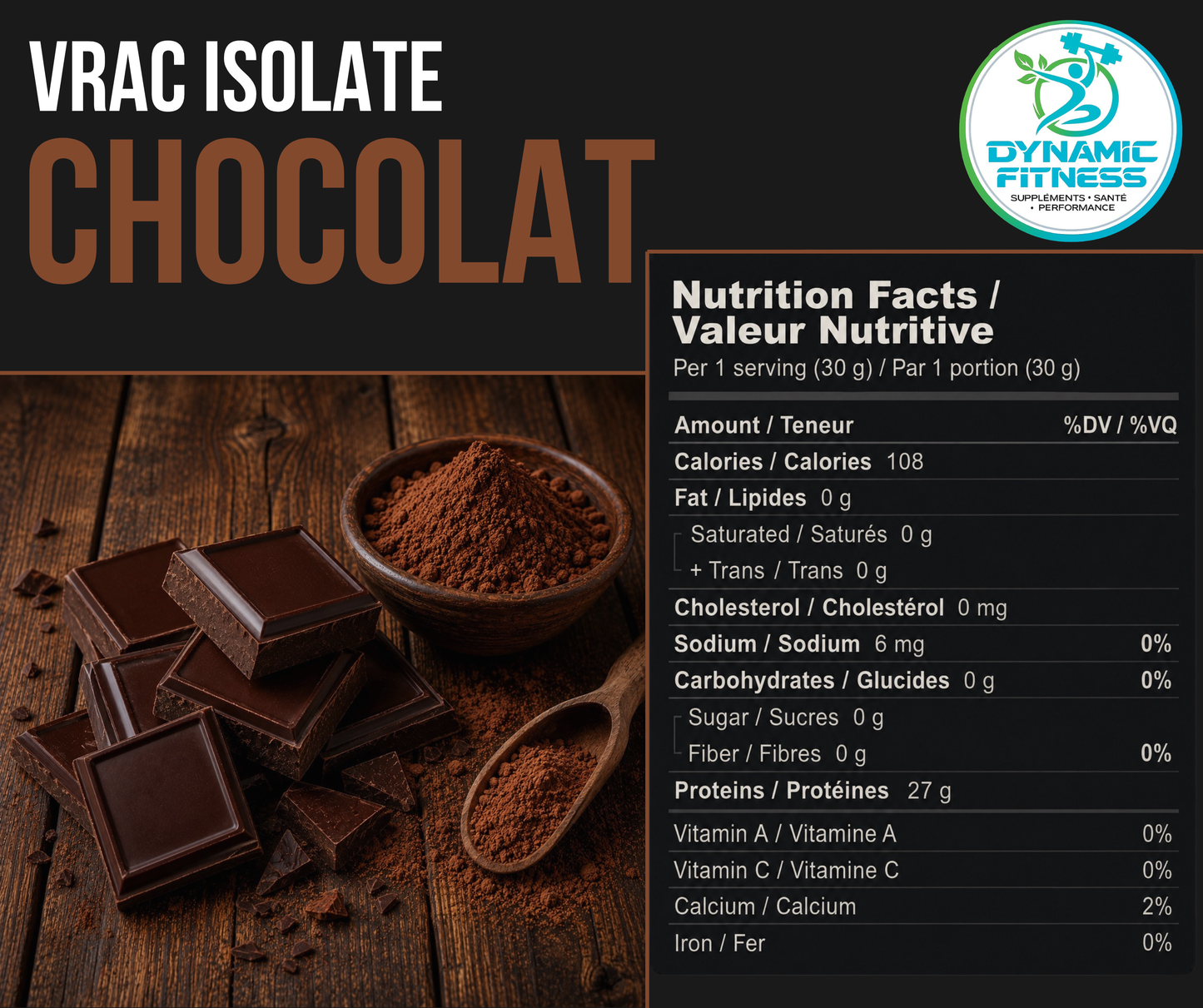 Protéine Isolate en Vrac 1 lb – Pureté & Performance