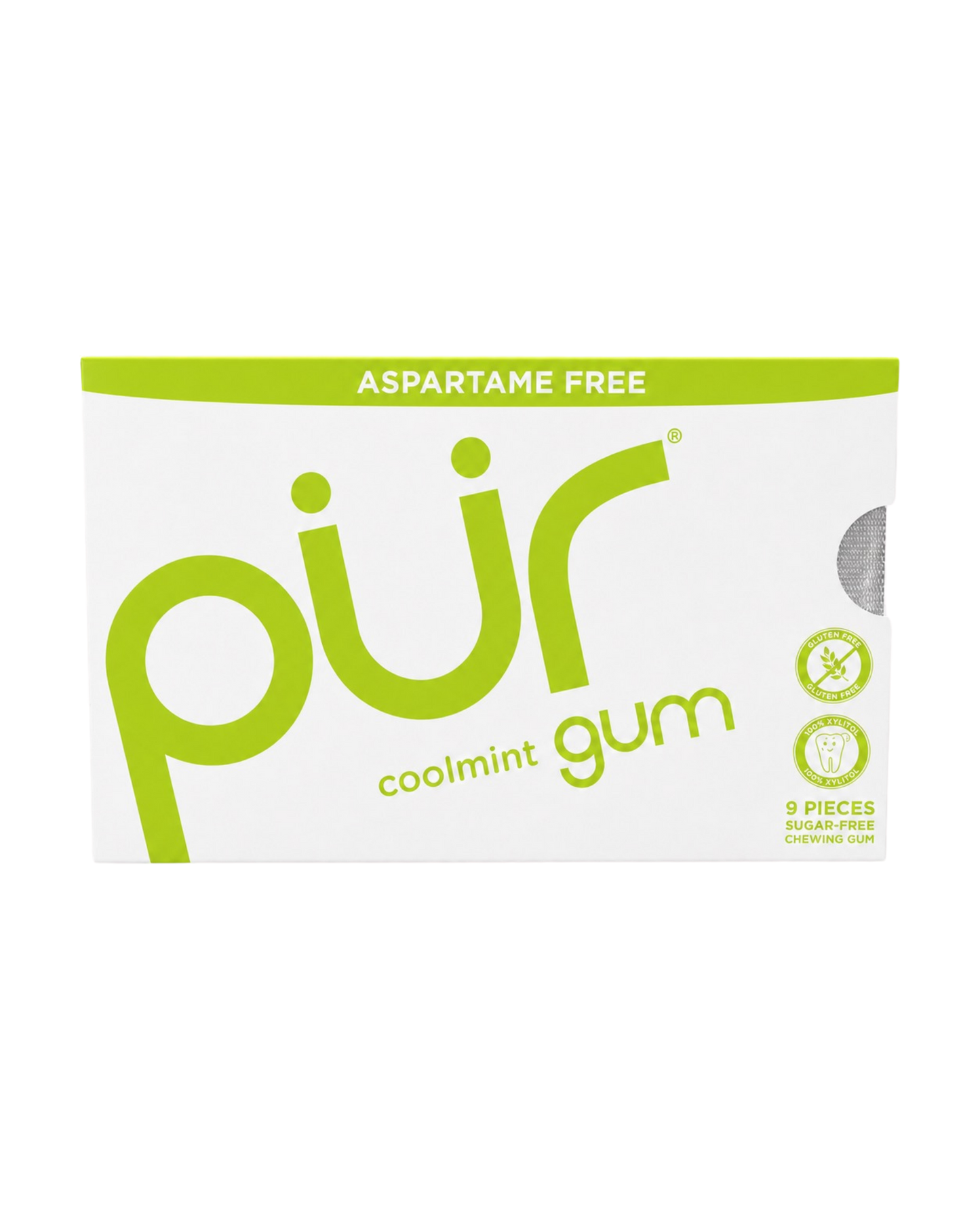 PUR - ASPARTAME FREE GUM - 9 MORCEAUX