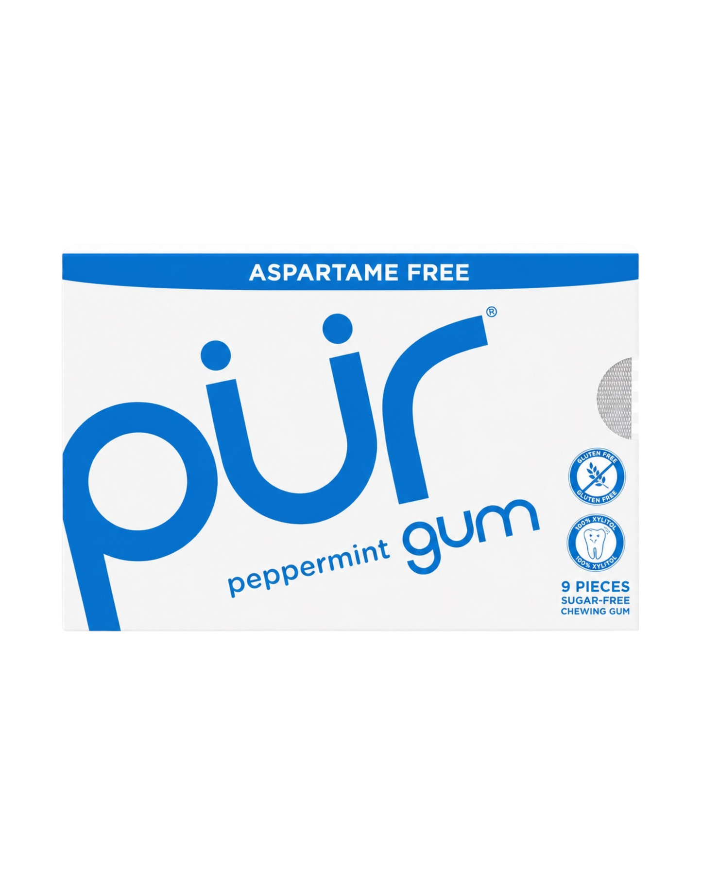 PUR - ASPARTAME FREE GUM - 9 MORCEAUX