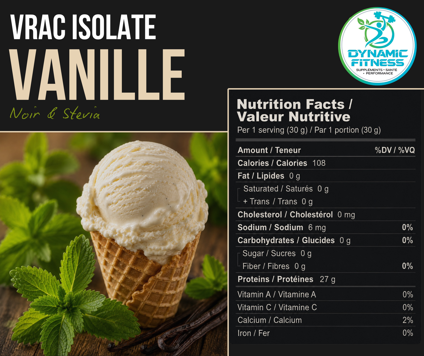 Protéine Isolate en Vrac 1 lb – Pureté & Performance