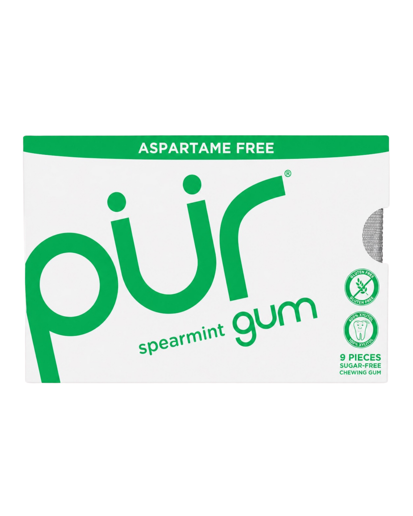 PUR - ASPARTAME FREE GUM - 9 MORCEAUX