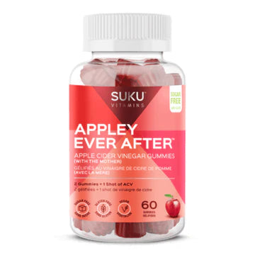 SUKU APPLEY EVER AFTER – Apple Cider Vinegar Gummies + B12 &amp; Folate