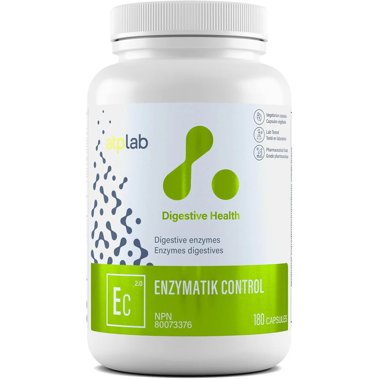 ATP Enzymatik Control – Enzymes digestives et santé intestinale | 180 capsules