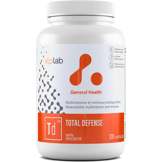 ATP Total Defense 2.0 – Bioavailable Multivitamins | Health and Immunity | 120 Capsules