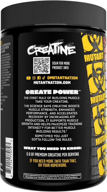 MUTANT - CRÉATINE MONOHYDRATE MICRONISÉE - 300G