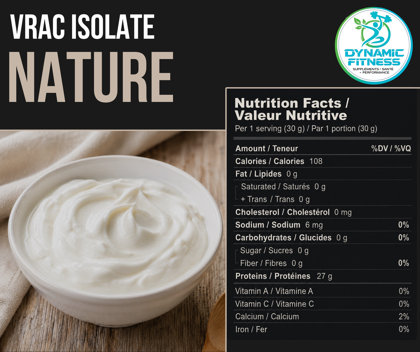 Protéine Isolate en Vrac 1 lb – Pureté & Performance