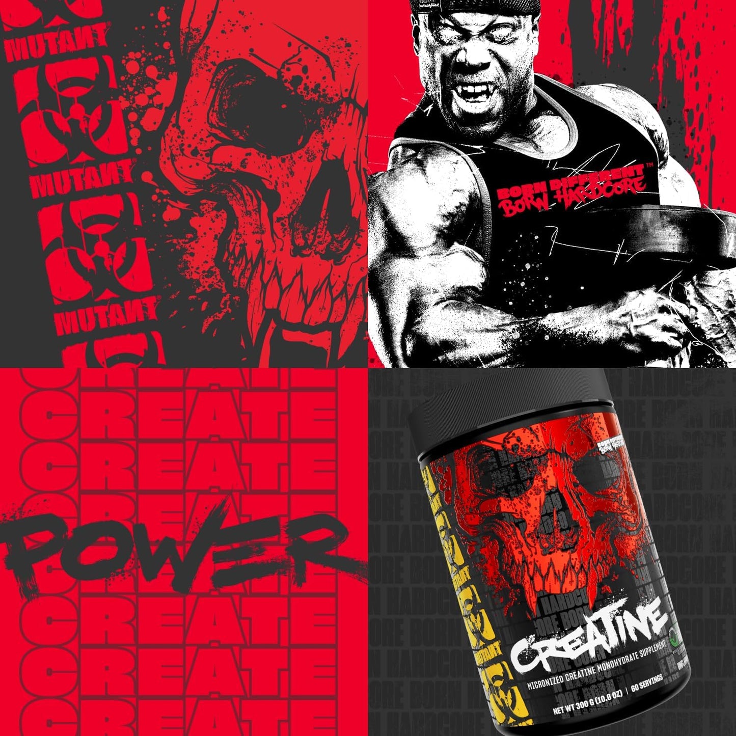 MUTANT - CRÉATINE MONOHYDRATE MICRONISÉE - 300G