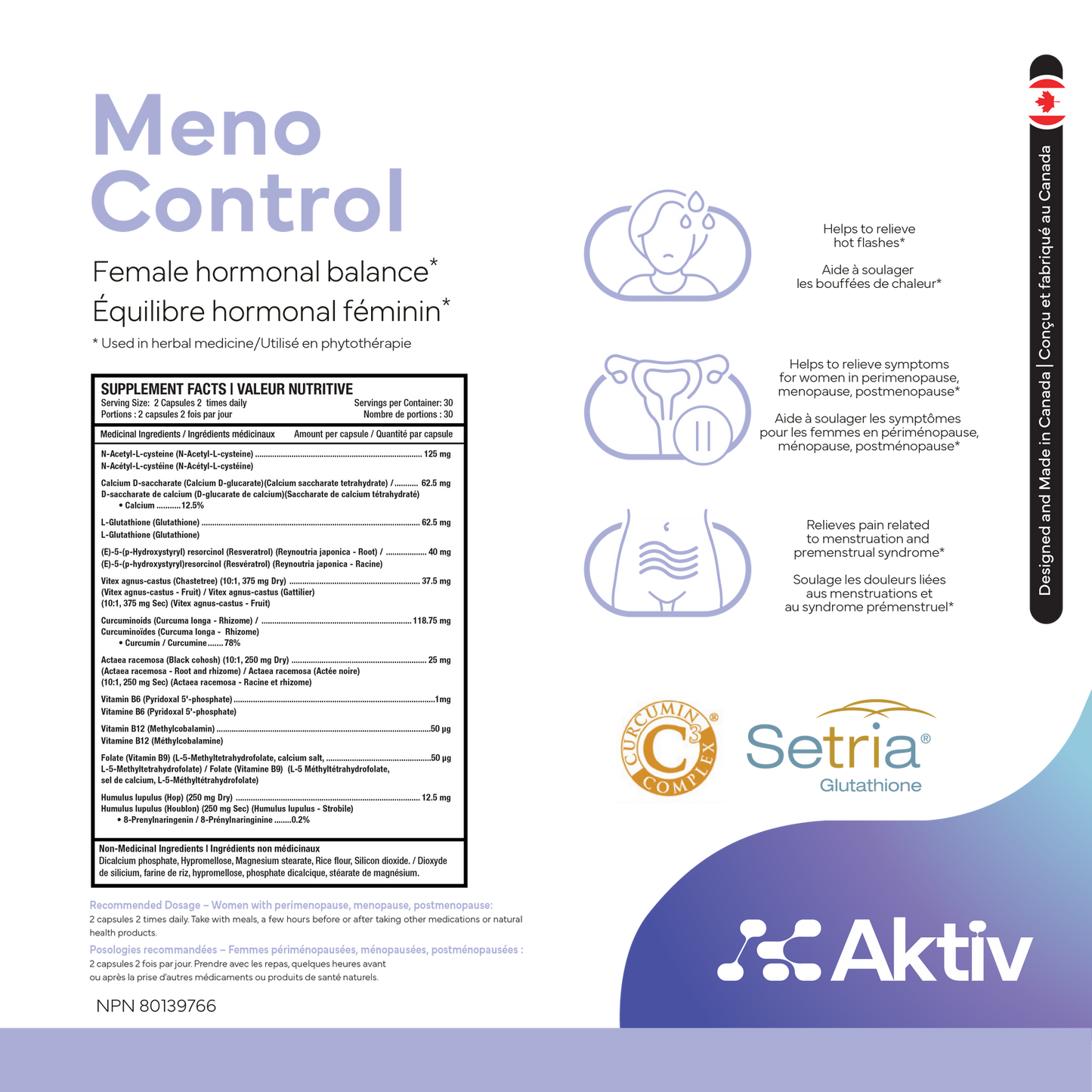 AKTIV - MENO CONTROL - 120 CAPSULES