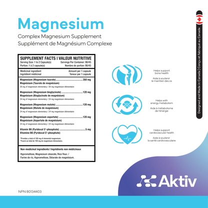 AKTIV - MAGNESIUM - 90 CAPSULES