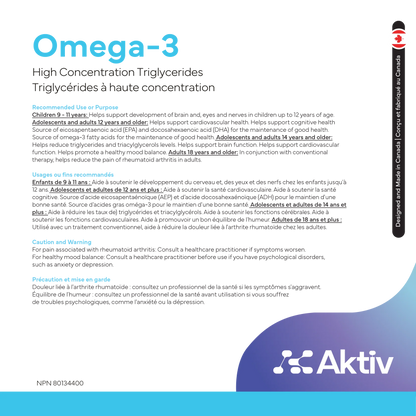 AKTIV - OMEGA 3 - 120 CAPSULES